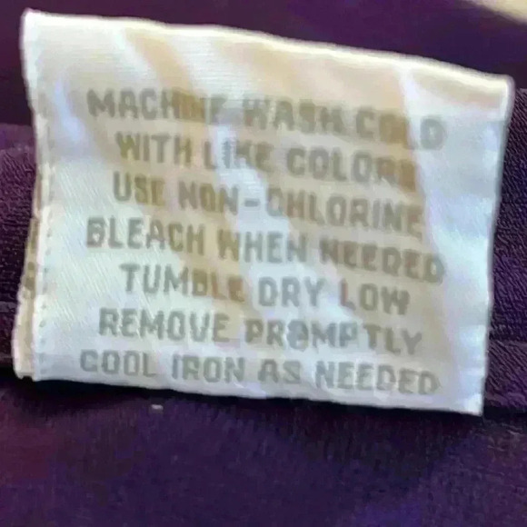 Studio C Plus Women’s Blouse 26/28 Purple Long Sleeve Very Nice! - Picture 5 of 8